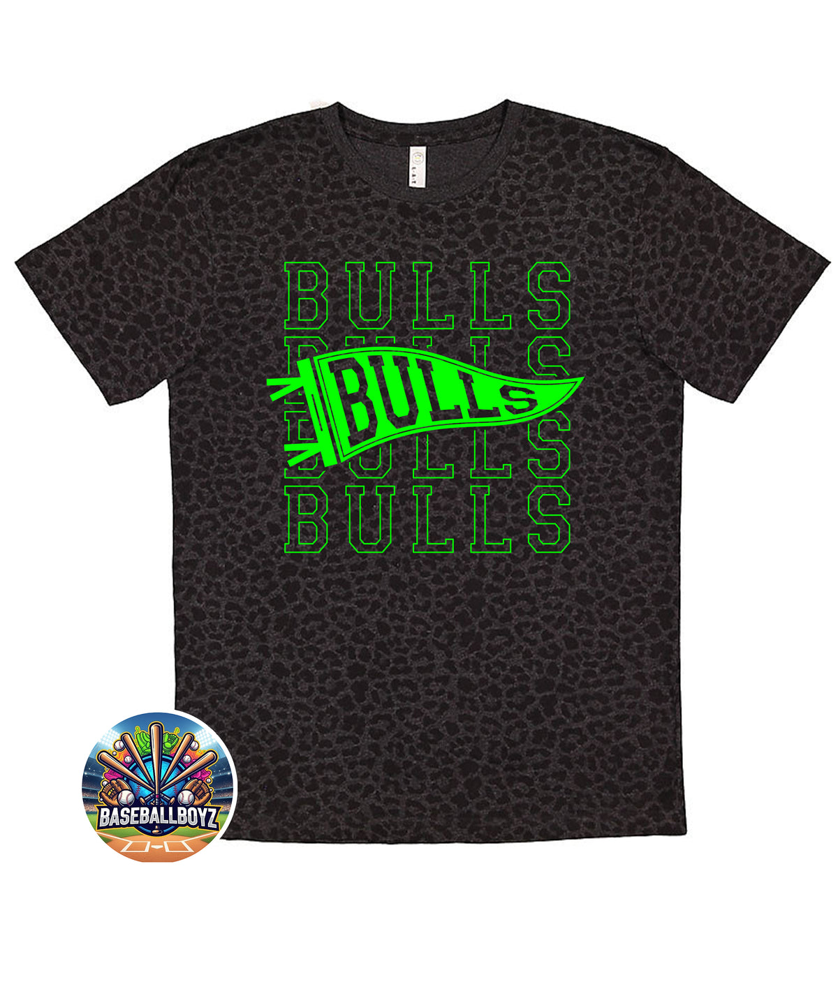 Bulls Stacked Pennant Team Graphic T-Shirt