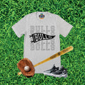 Bulls Stacked Pennant Team Graphic T-Shirt