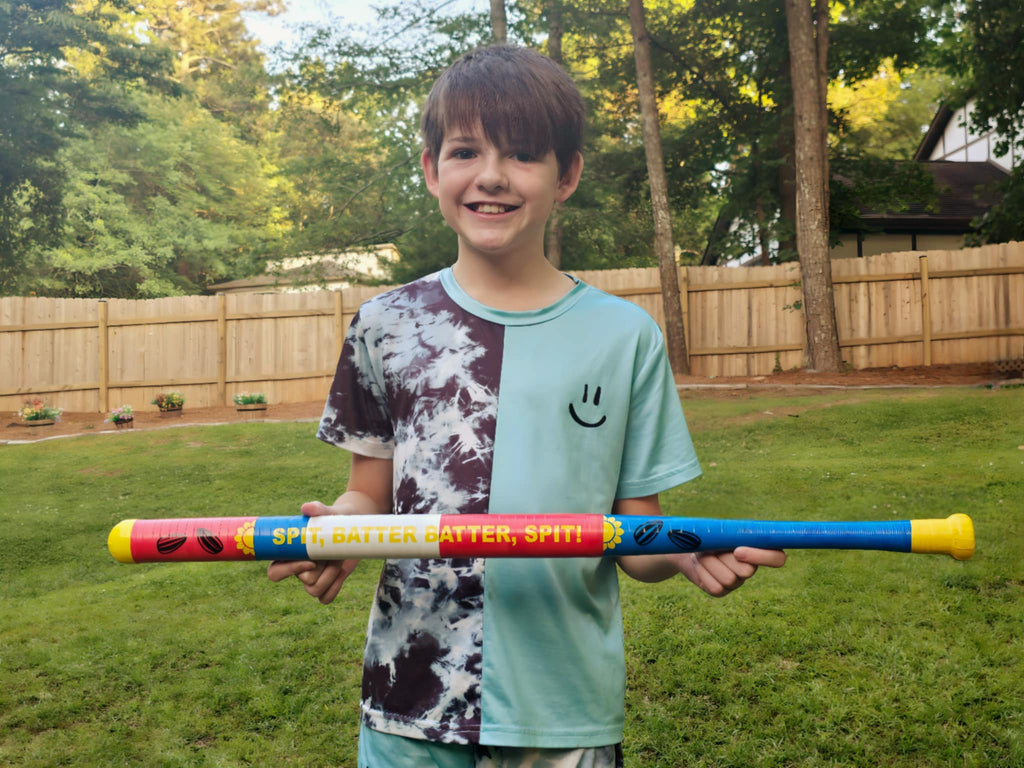 Sunflower Seeds Taped Plastic Baseball Bat