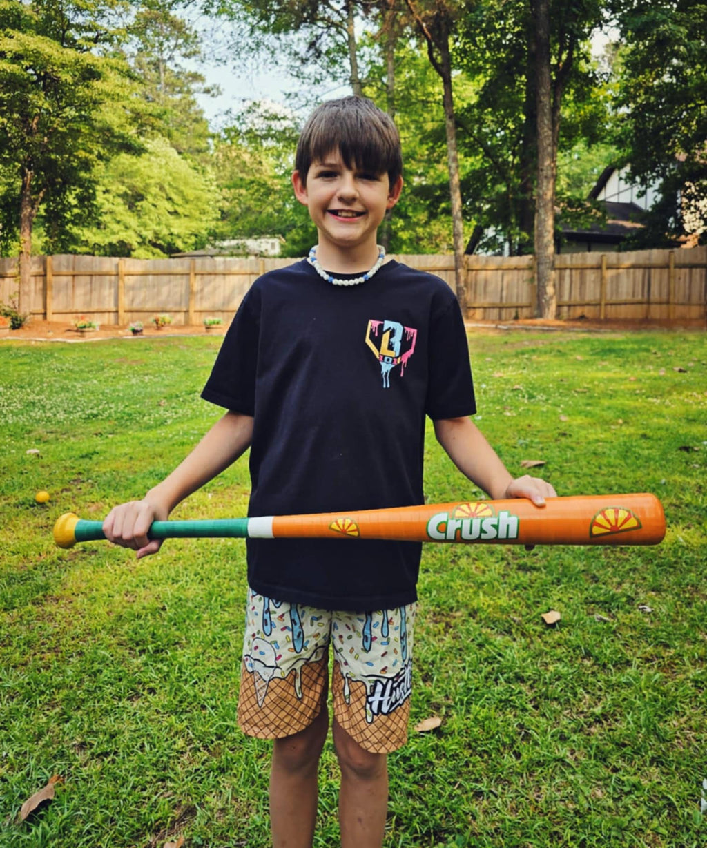 Orange Crush Plastic Baseball Bat