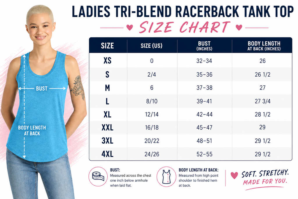 Custom Tri-Blend Racerback Ladies Tank Top