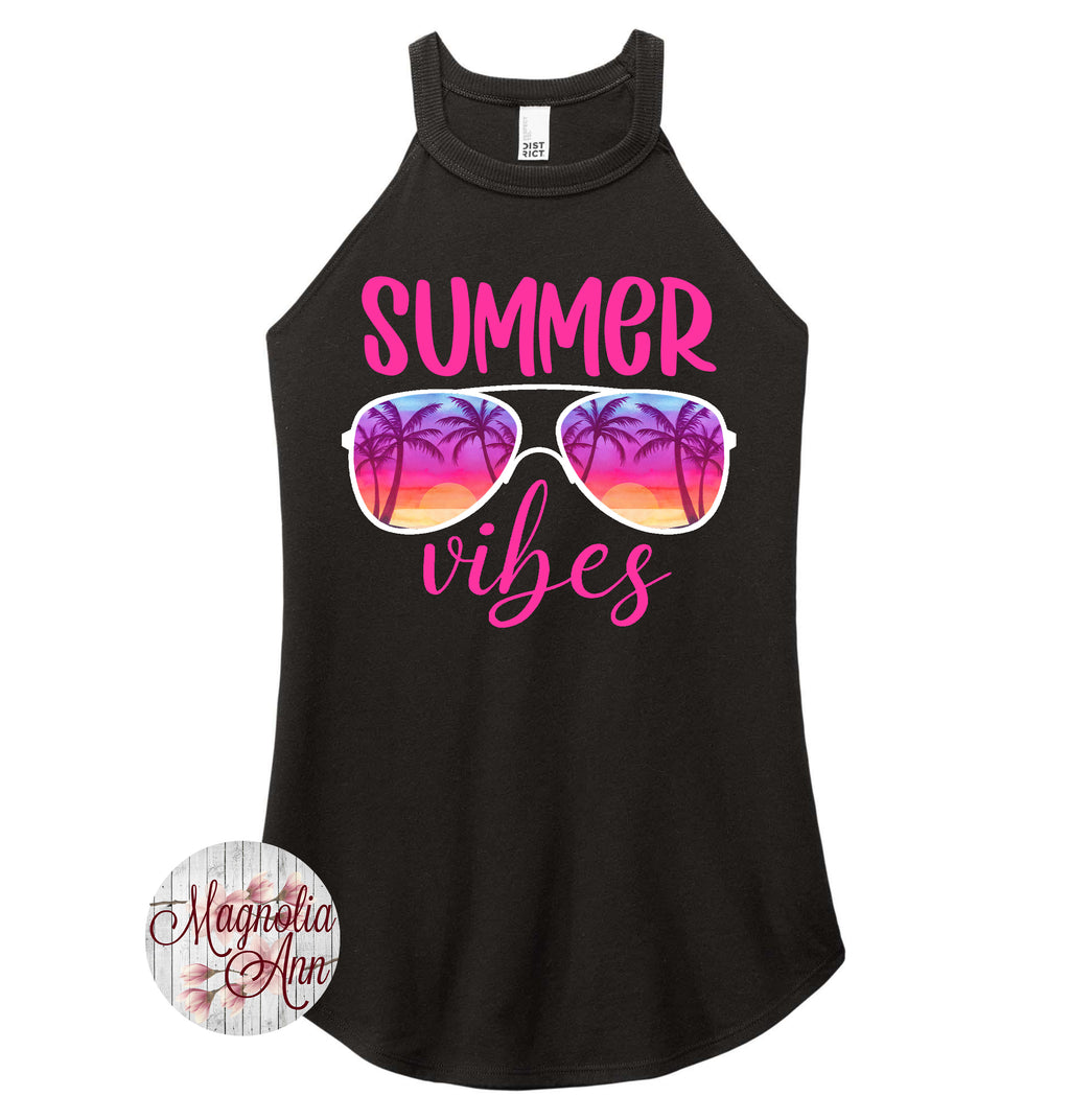 Summer Vibes Rocker Tank Top