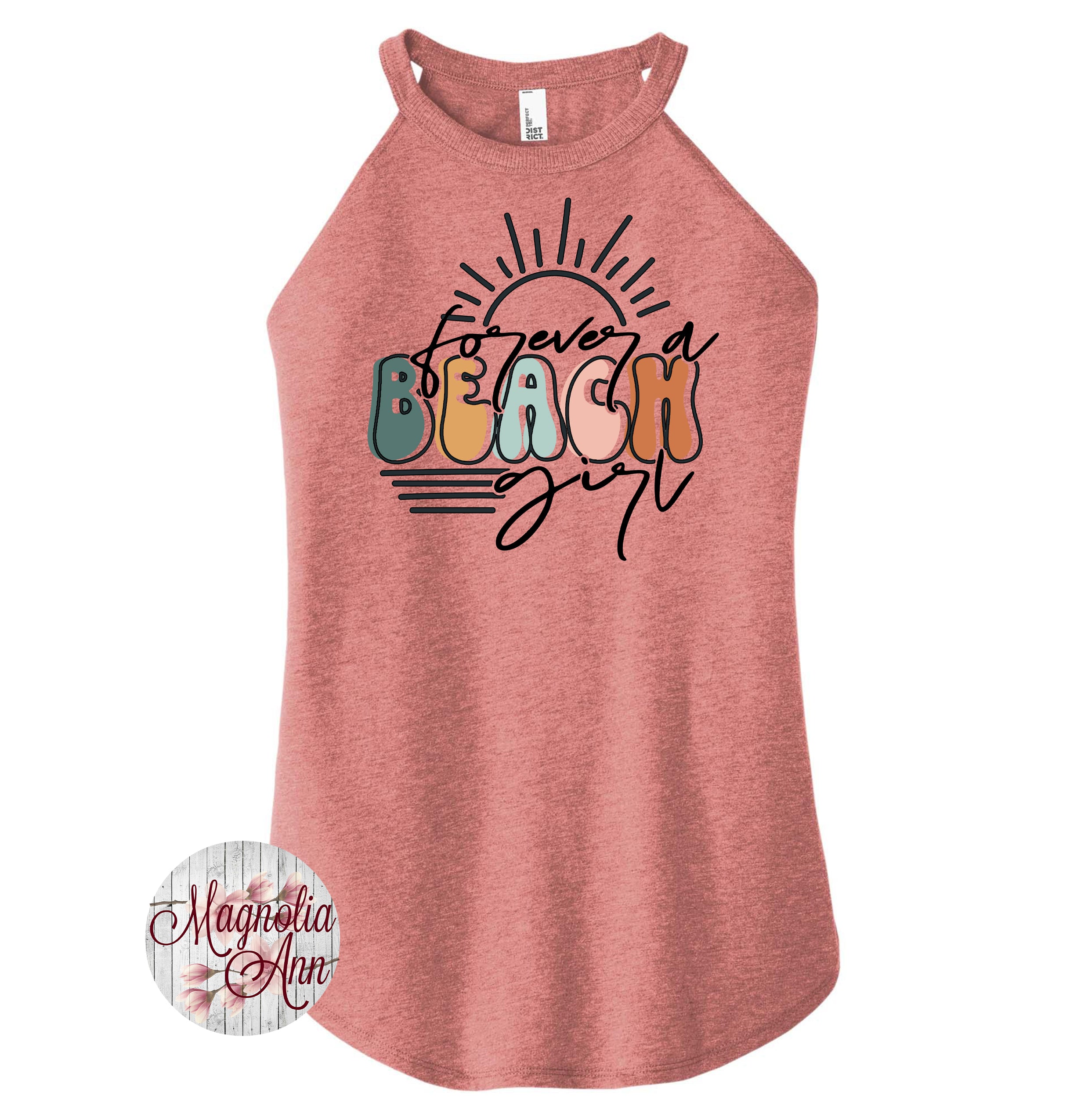 Forever A Beach Girl Rocker Tank Top