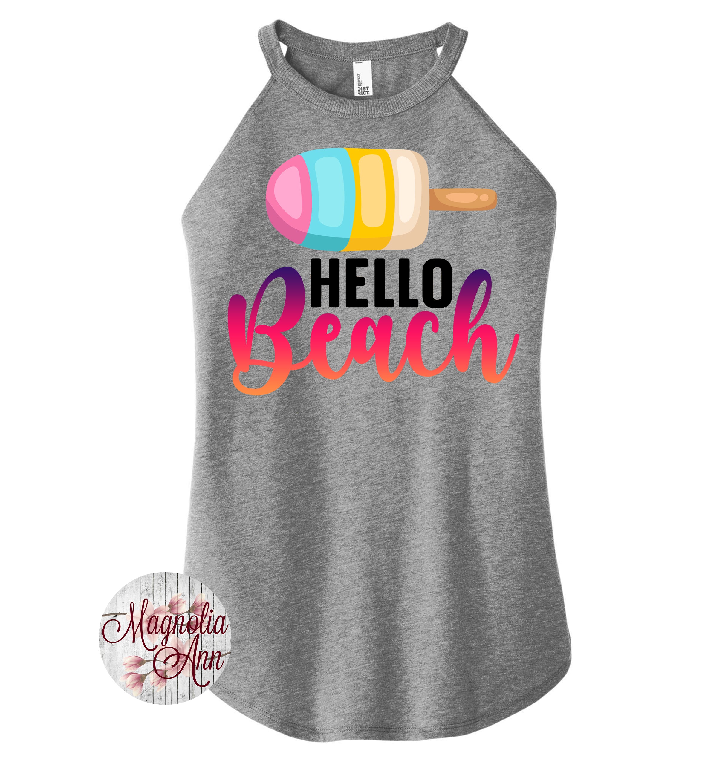 Hello Beach Rocker Tank Top