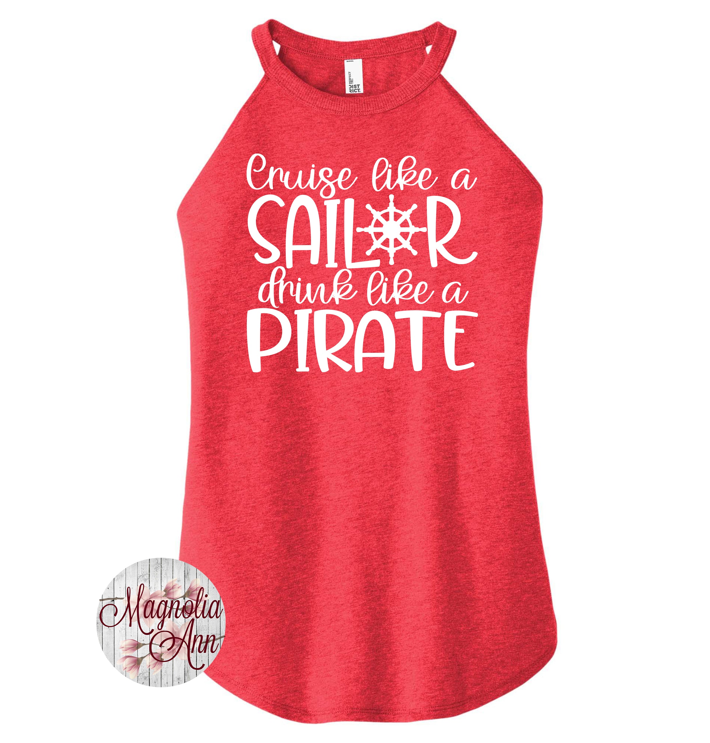 Curse Like A Sailor Drink Like A Pirate Rocker Tank Top