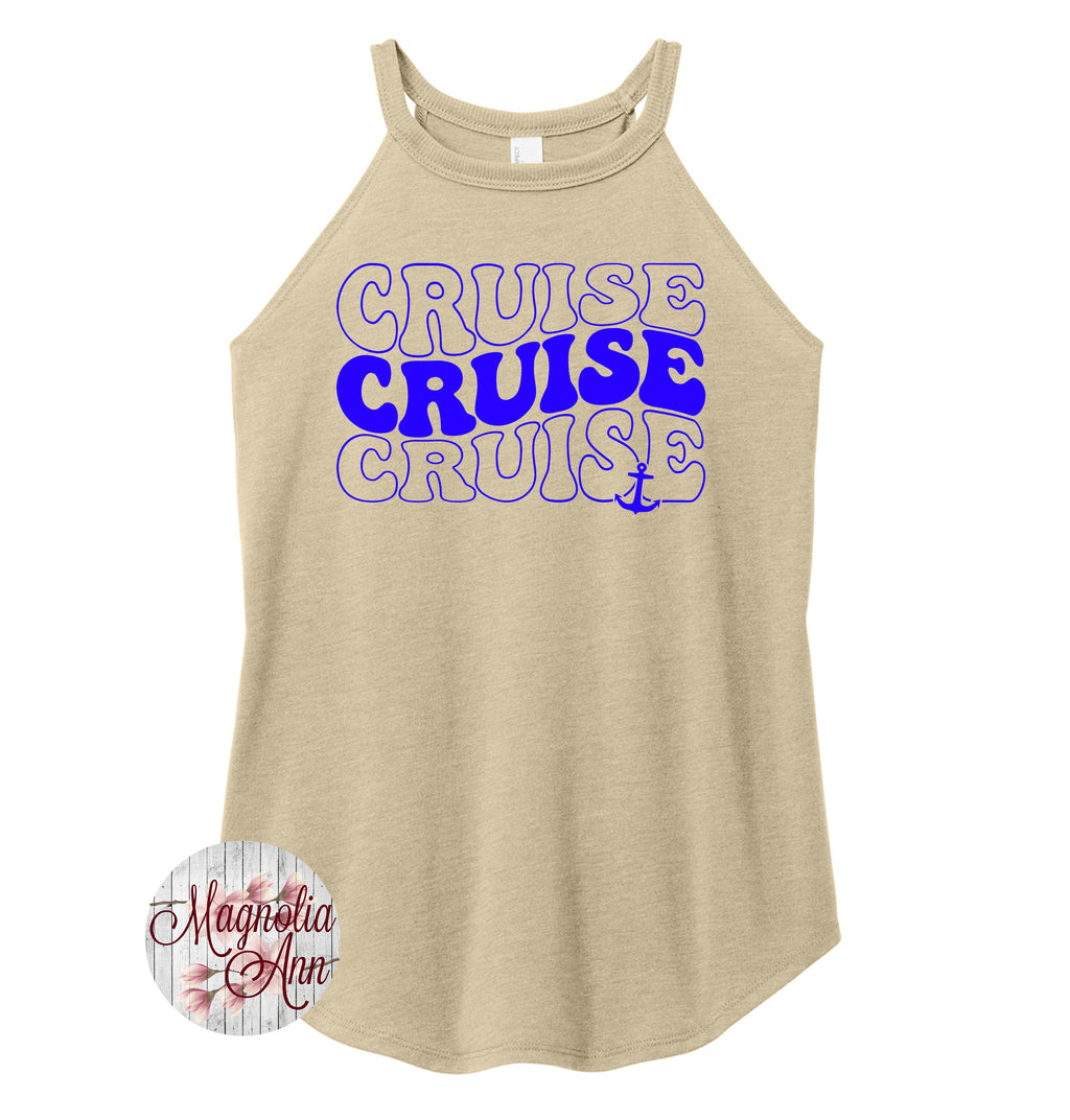 Stacked Text Cruise Rocker Tank Top
