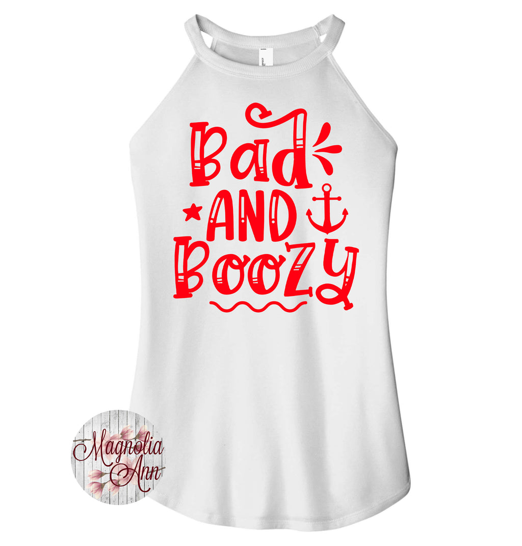 Bad and Boozy Cruise Rocker Tank Top