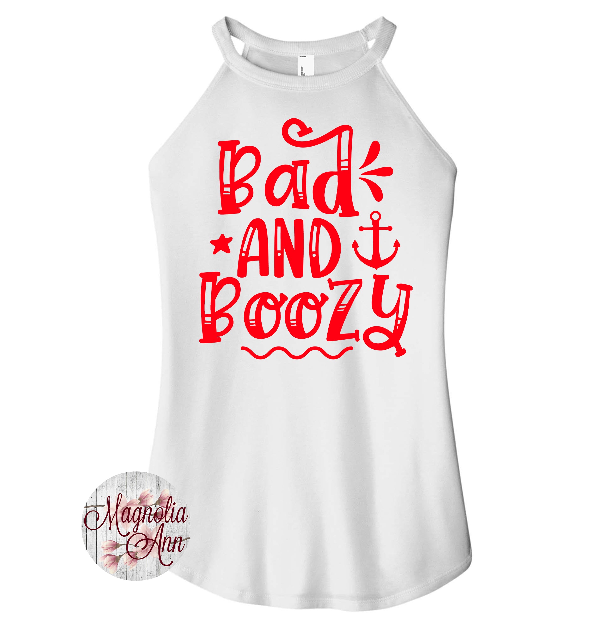 Bad and Boozy Cruise Rocker Tank Top
