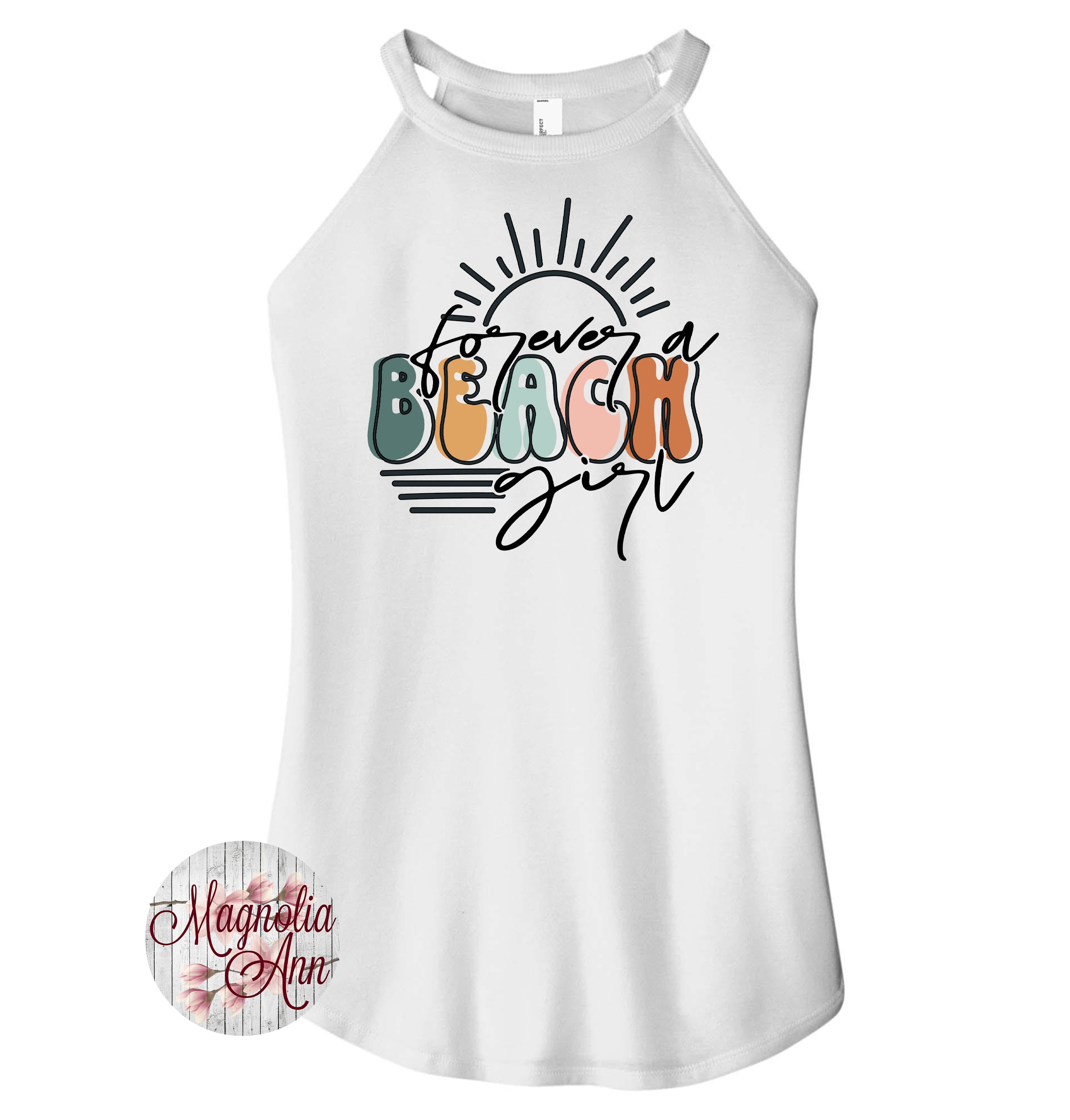 Forever A Beach Girl Rocker Tank Top