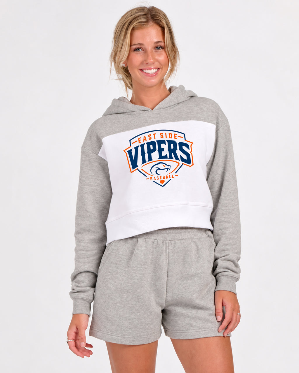 Women's Cropped Fleece Hoodie