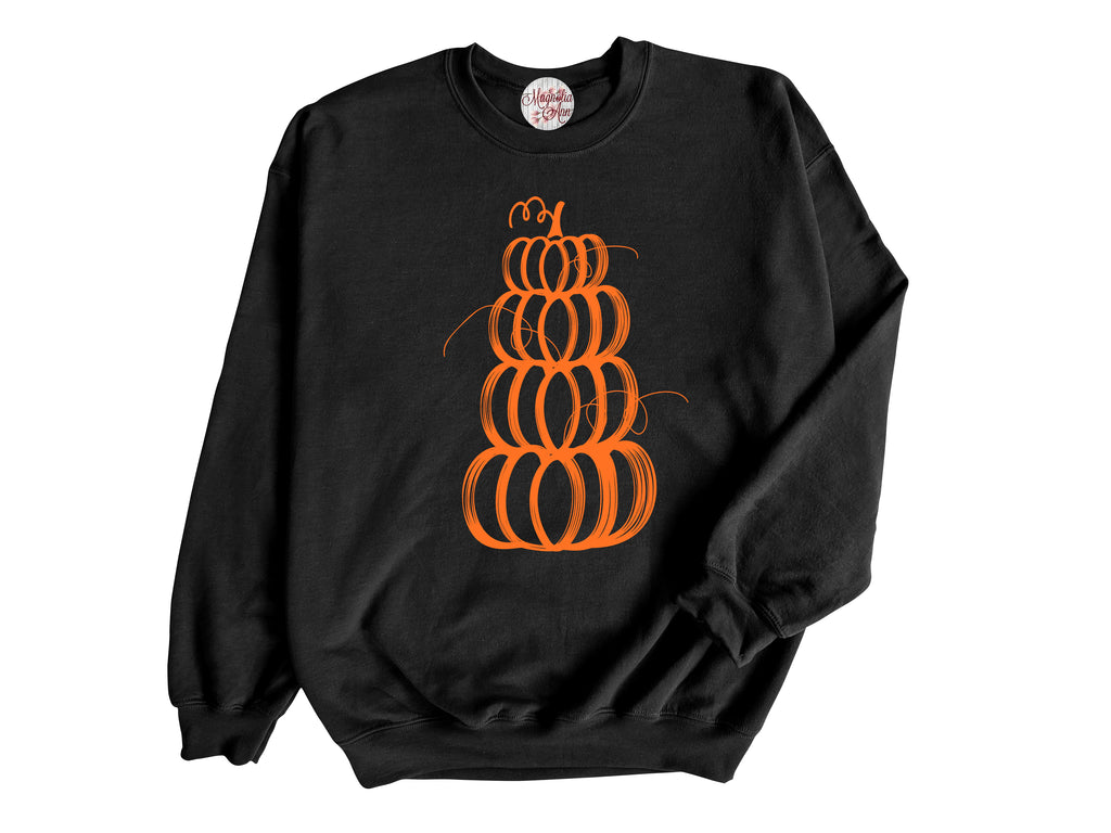 Pumpkin Tower Adult Pullover Sweatshirt