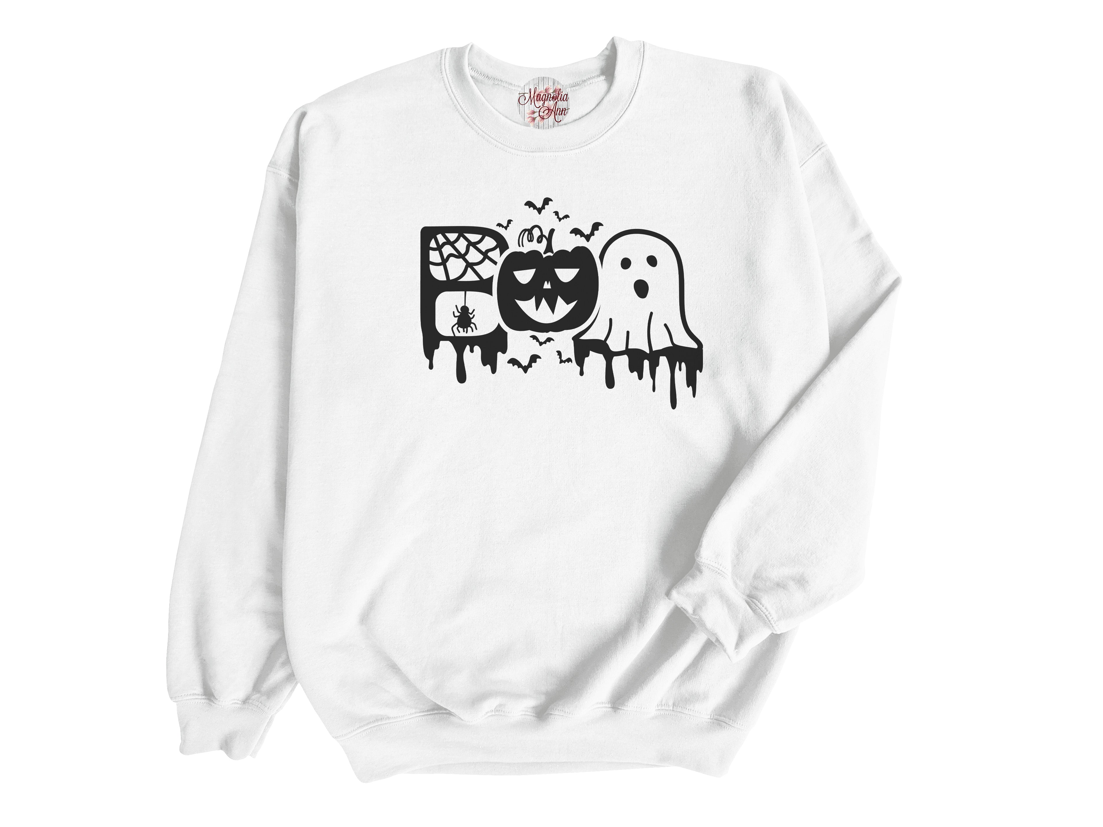 BOO Halloween Adult Pullover Sweatshirt