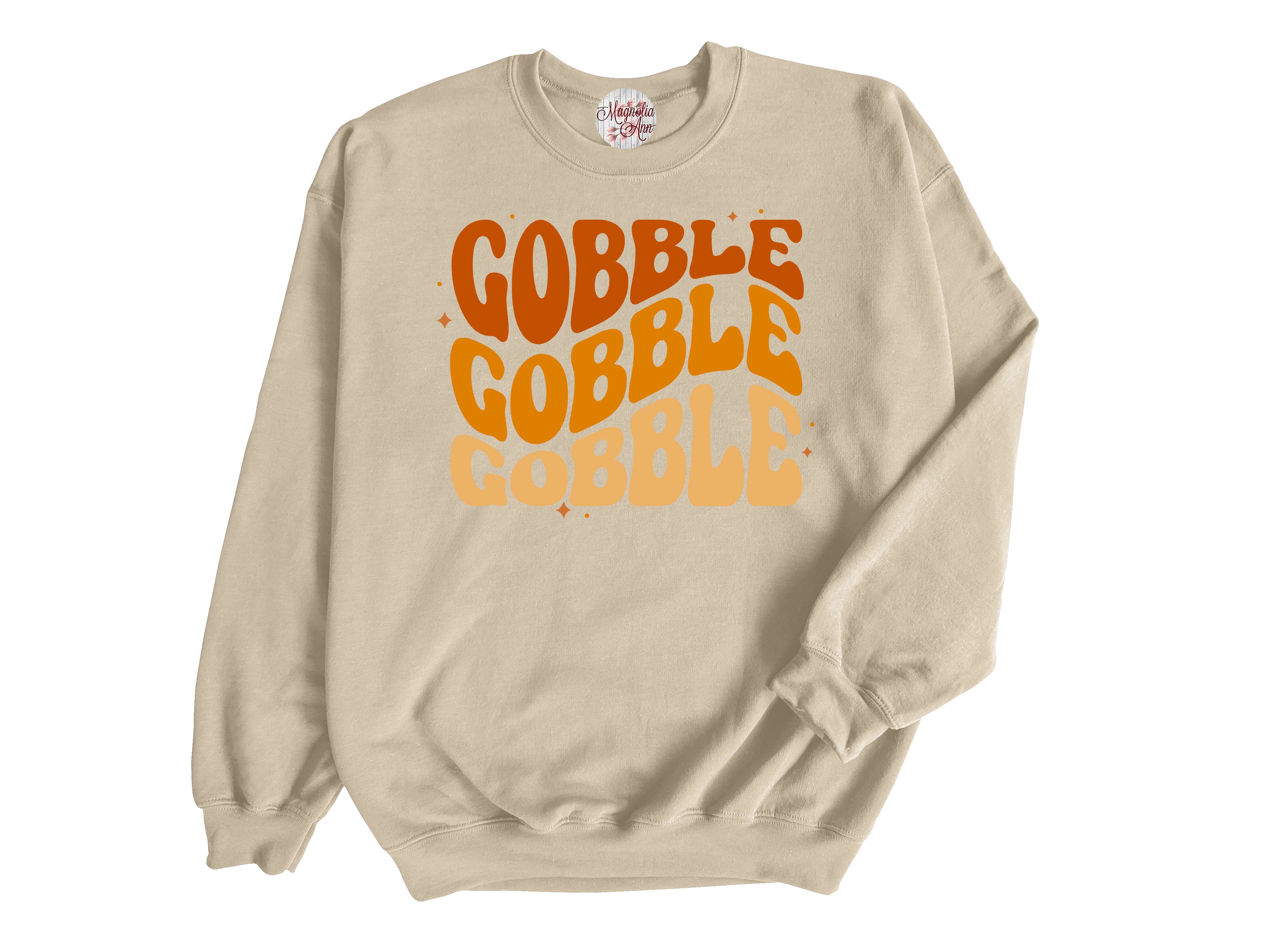 Gobble Stacked Adult Pullover Sweatshirt
