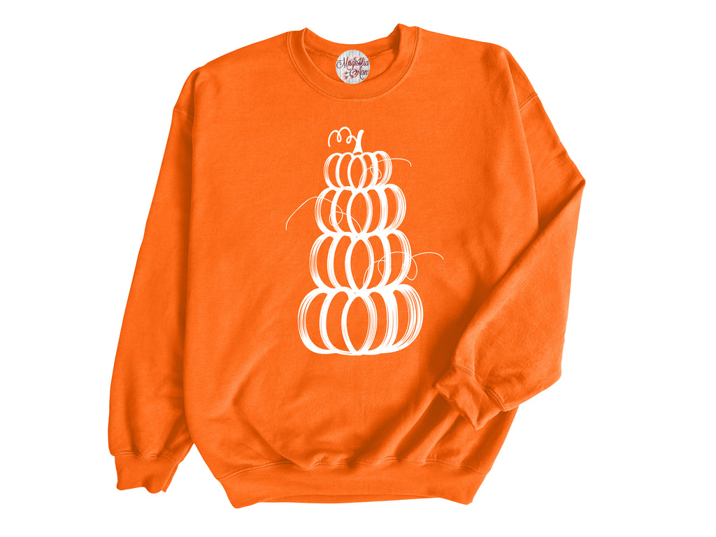 Pumpkin Tower Adult Pullover Sweatshirt