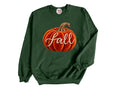 Fall Velvet Pumpkin Pullover Sweatshirt