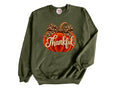 Thankful Velvet Pumpkin Pullover Sweatshirt