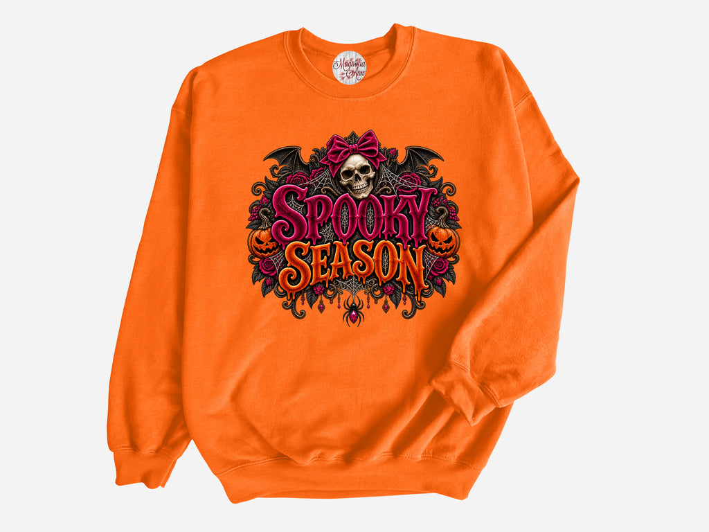 Spooky Season Velvet Halloween Pullover Sweatshirt