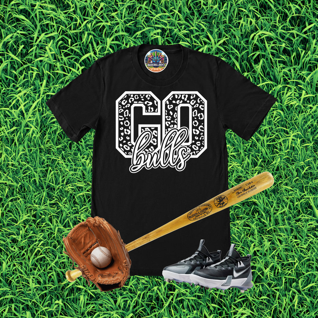 Go Bulls Animal Print Team Graphic T-Shirt