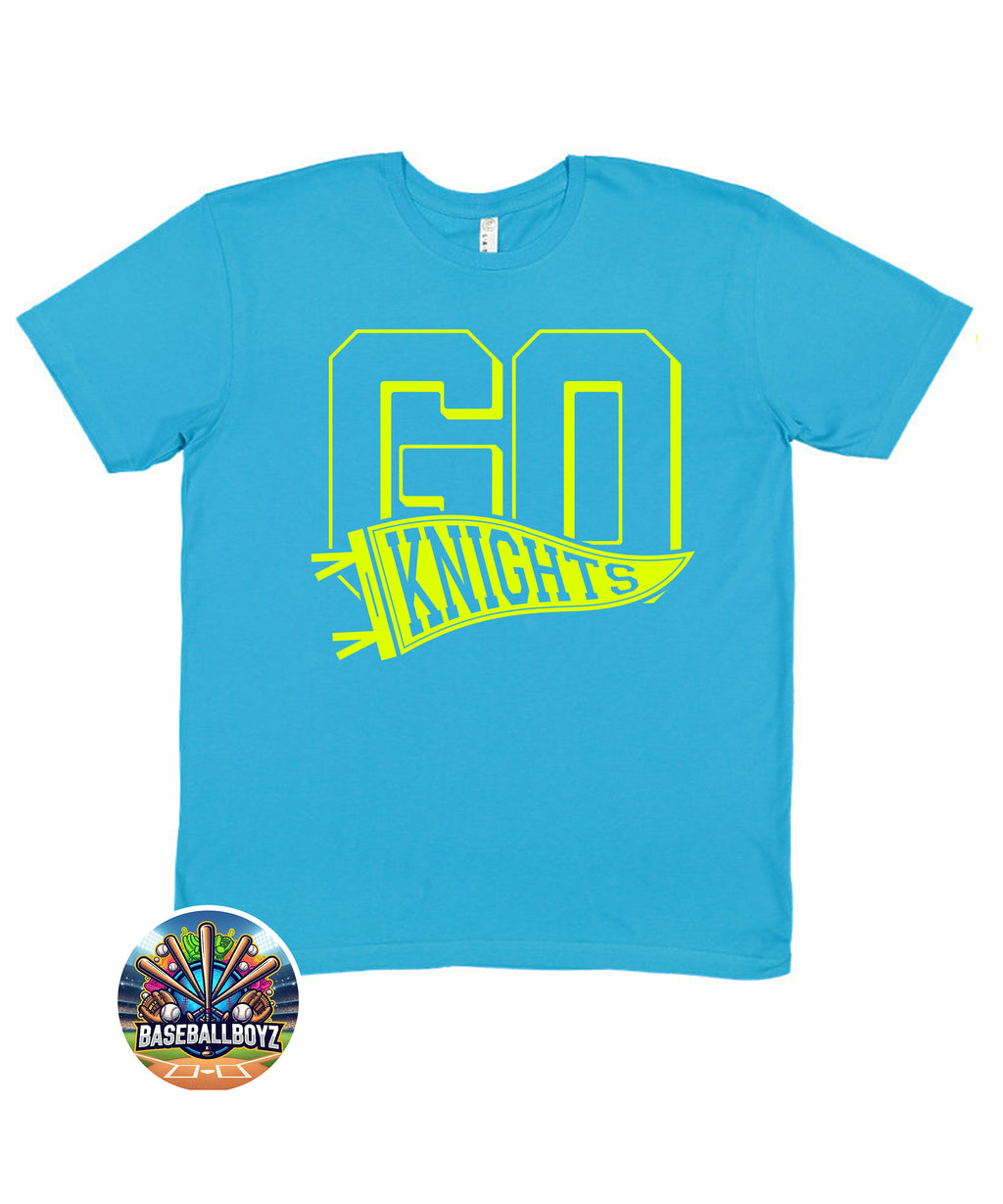Go Knights Pennant Flag Team Graphic T-Shirt
