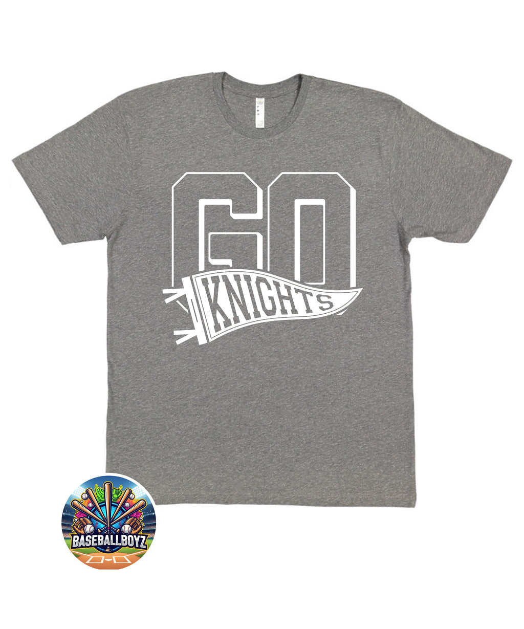Go Knights Pennant Flag Team Graphic T-Shirt