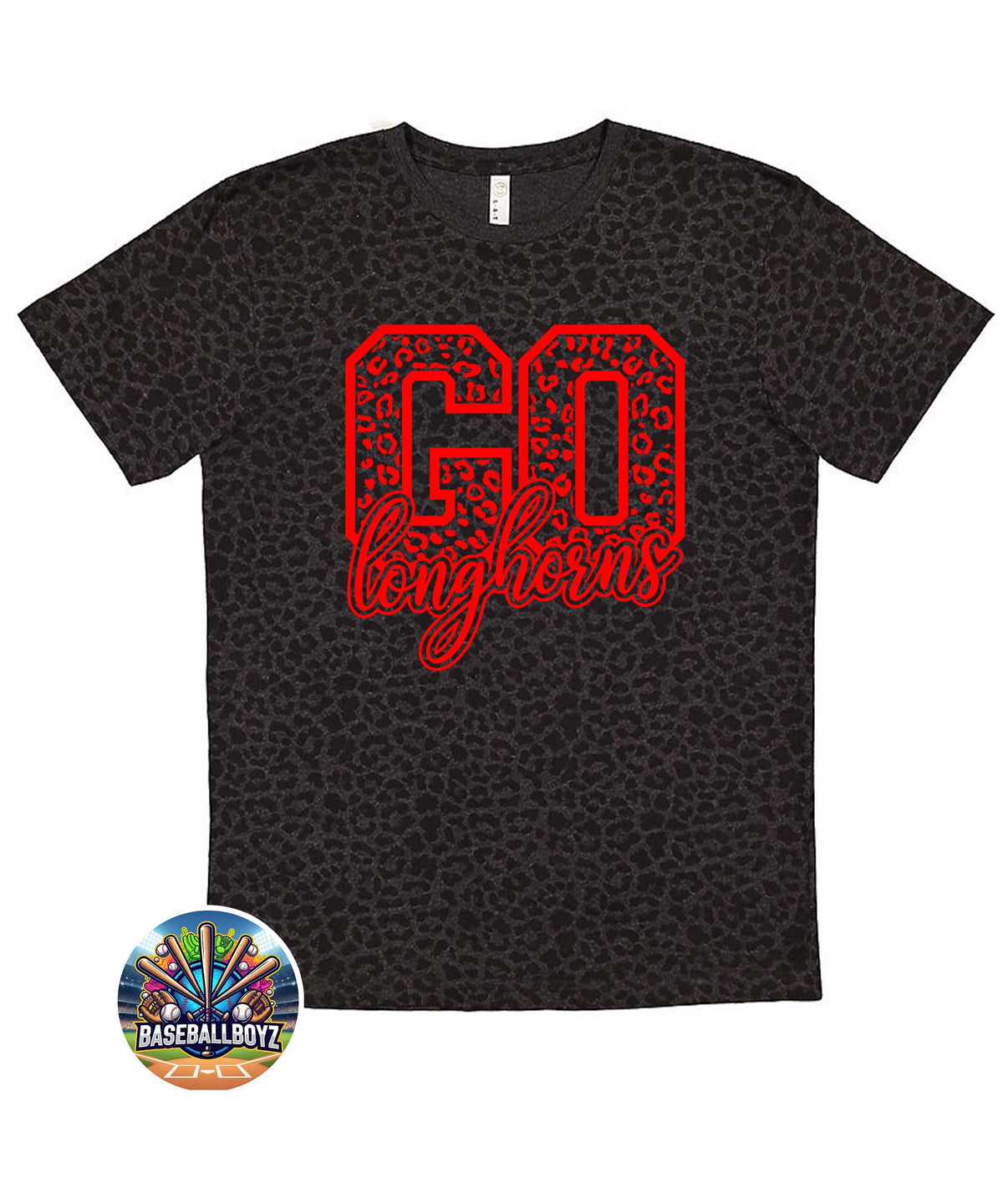 Go Longhorns Animal Print Team Graphic T-Shirt