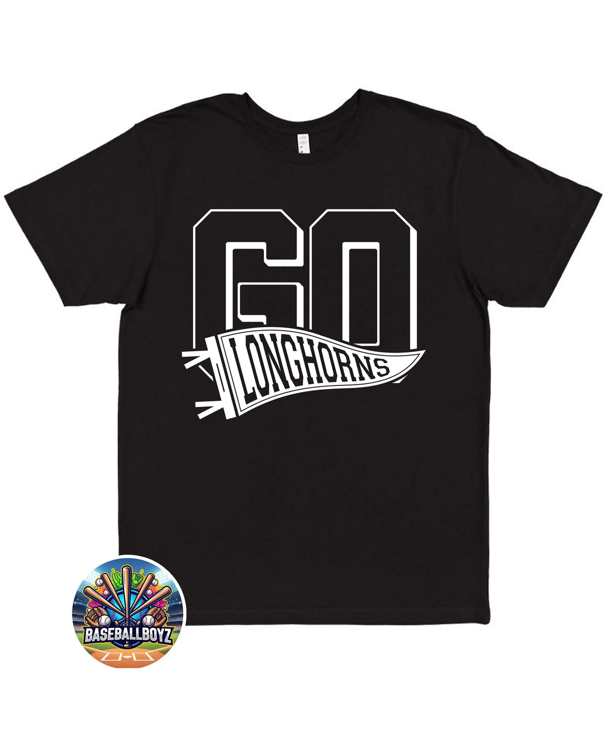 Go Longhorns Pennant Team Graphic T-Shirt