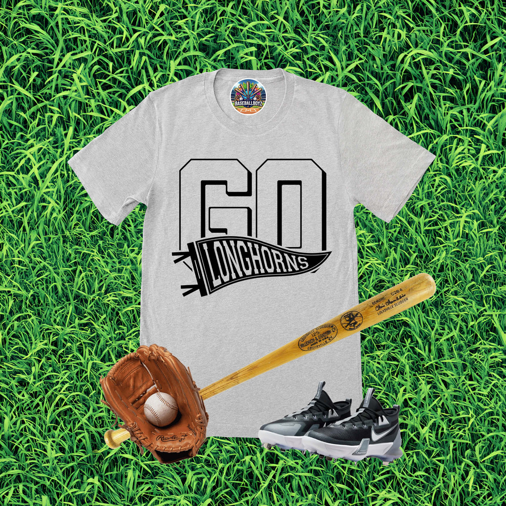 Go Longhorns Pennant Team Graphic T-Shirt