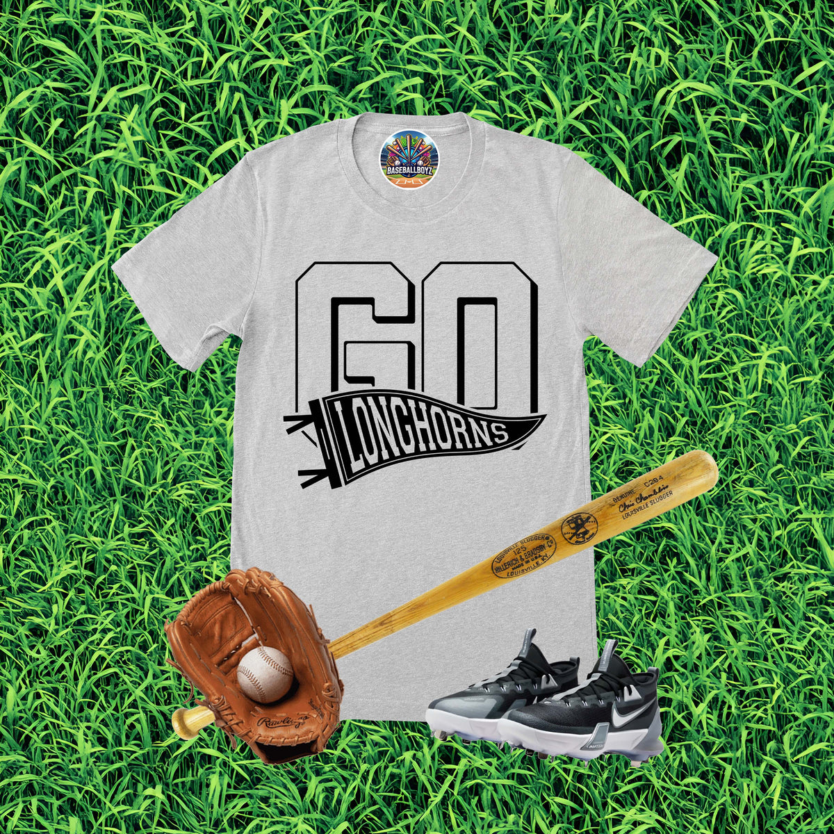 Go Longhorns Pennant Team Graphic T-Shirt