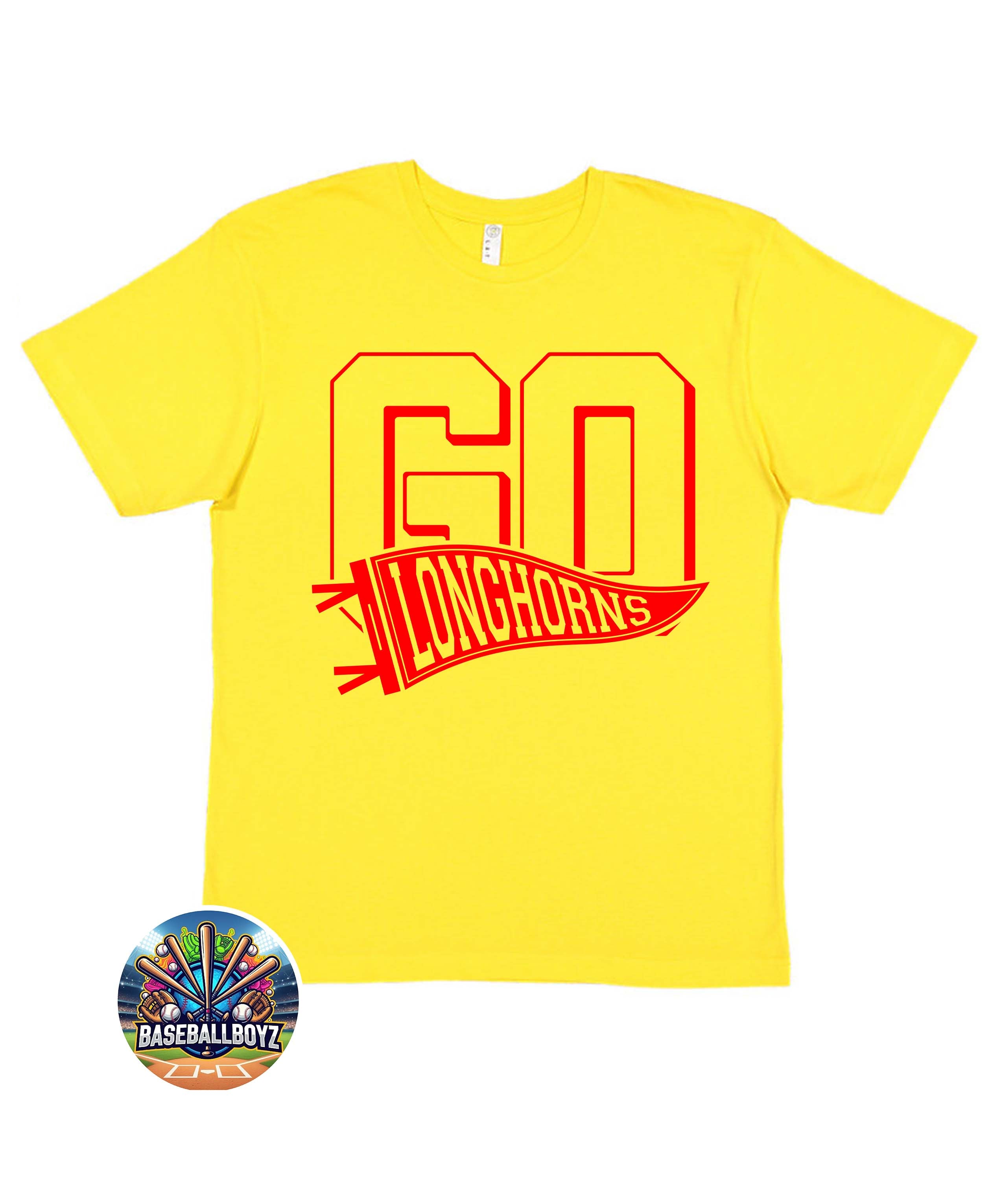 Go Longhorns Pennant Team Graphic T-Shirt