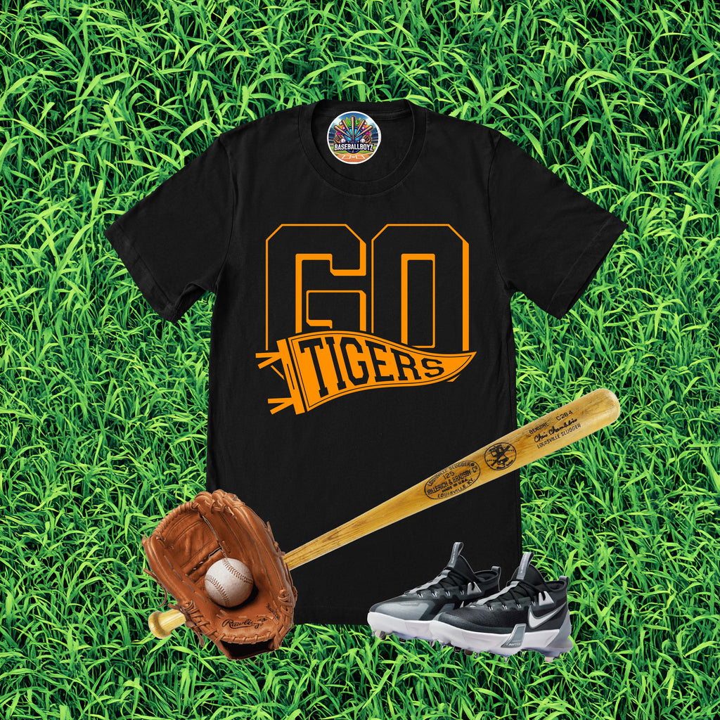 Go Tigers Pennant Flag Team Graphic T-Shirt