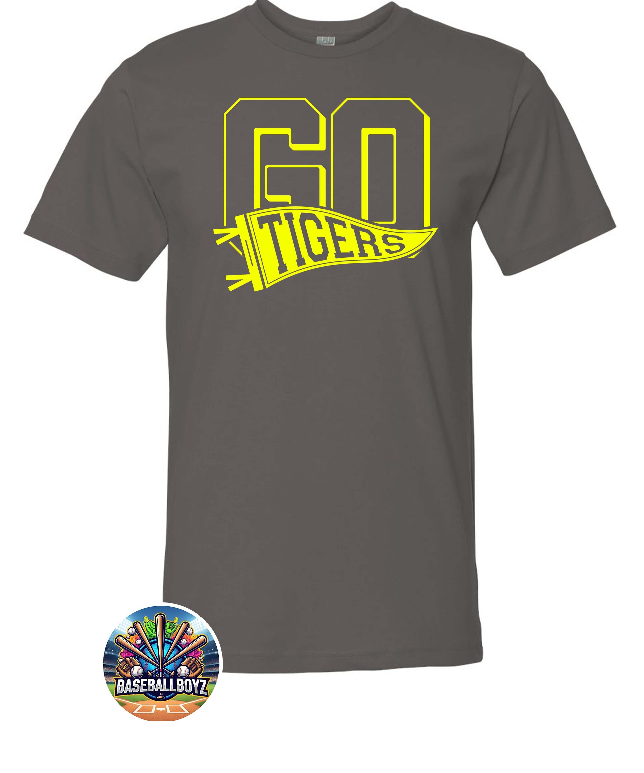 Go Tigers Pennant Flag Team Graphic T-Shirt