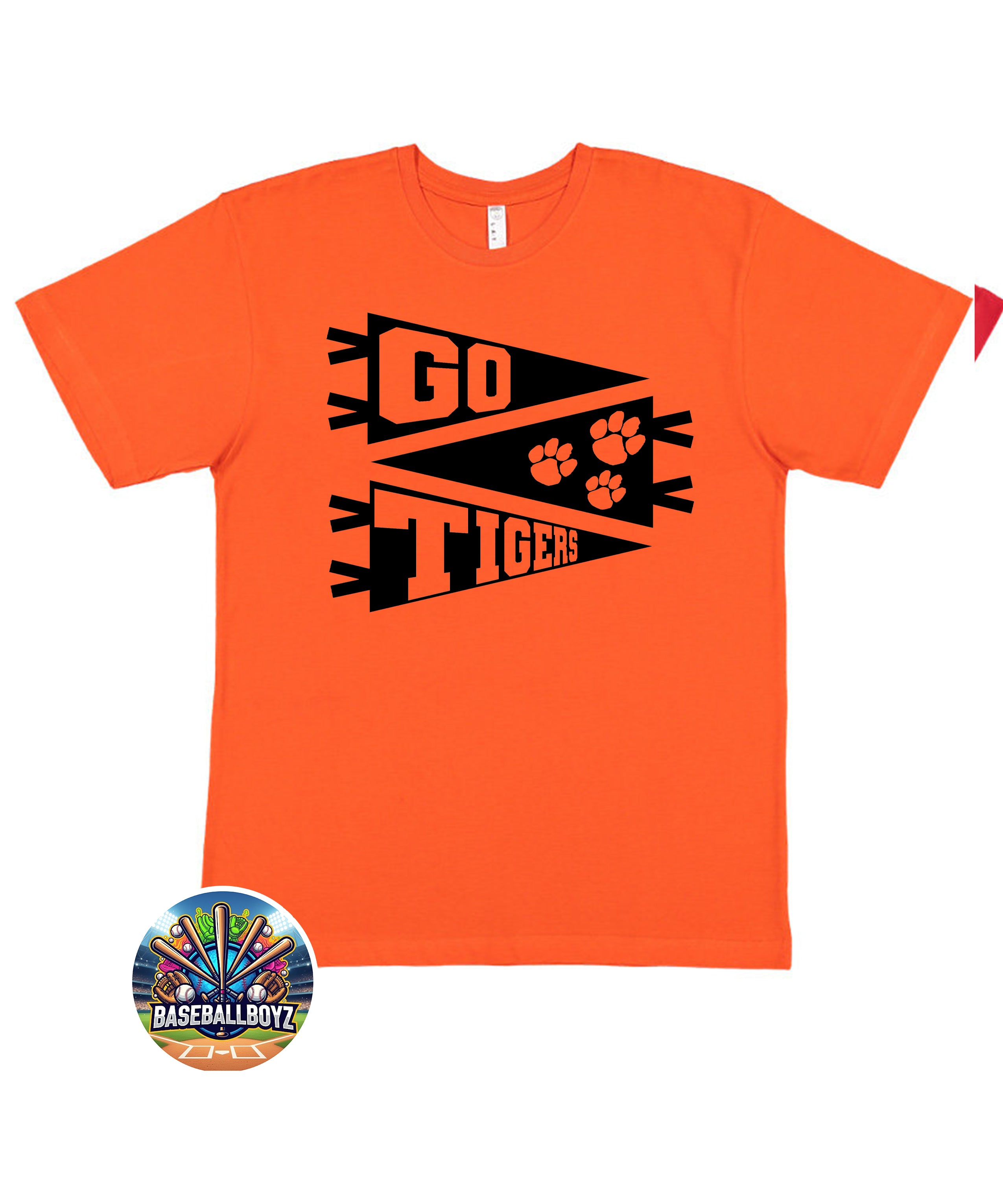 Go Tigers Pennant Flag Team Graphic T-Shirt