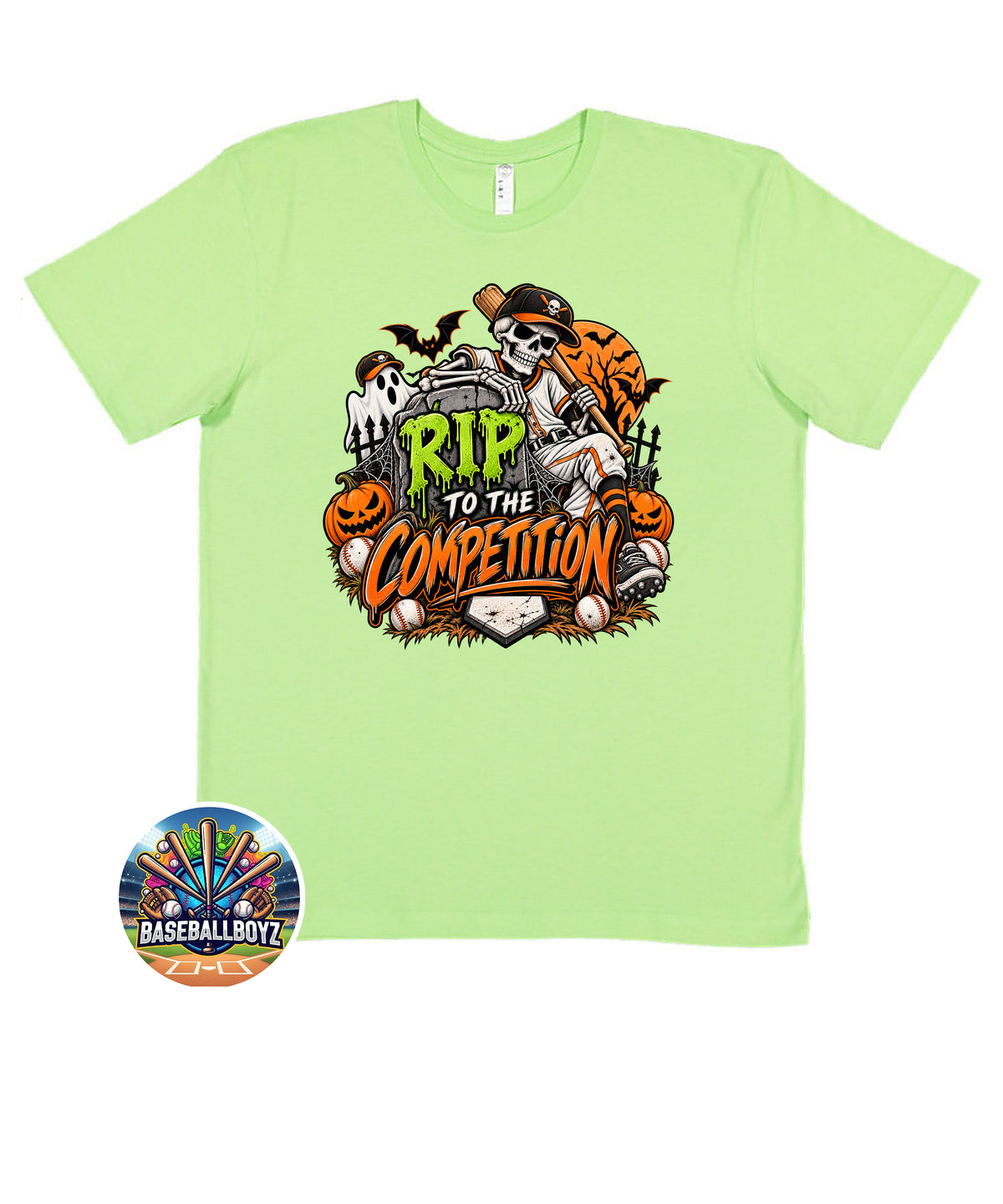 RIP to the Competition Baseball Halloween Graphic T-Shirt