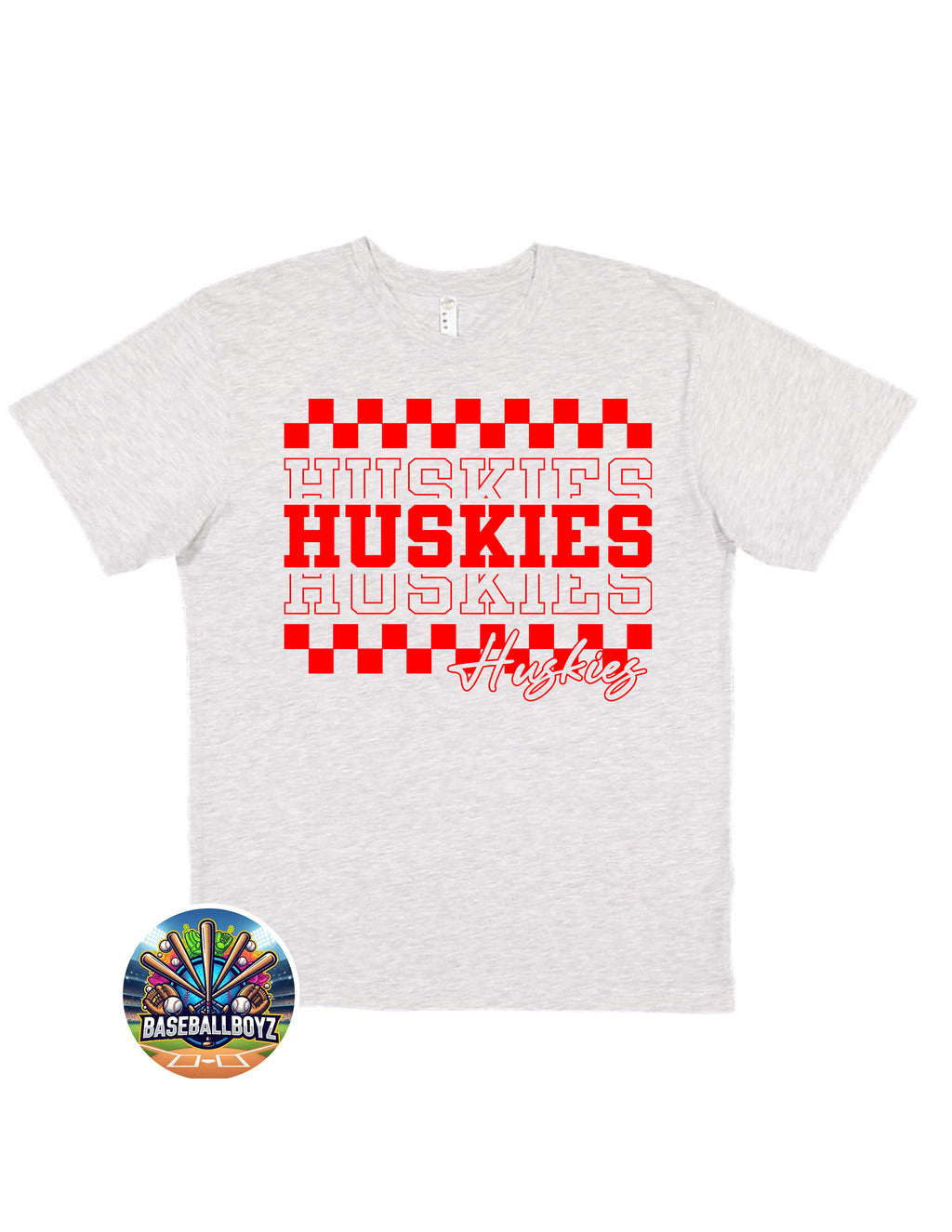 Huskies Checkered Team Graphic T-Shirt