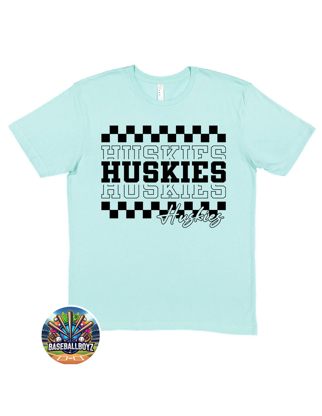 Huskies Checkered Team Graphic T-Shirt