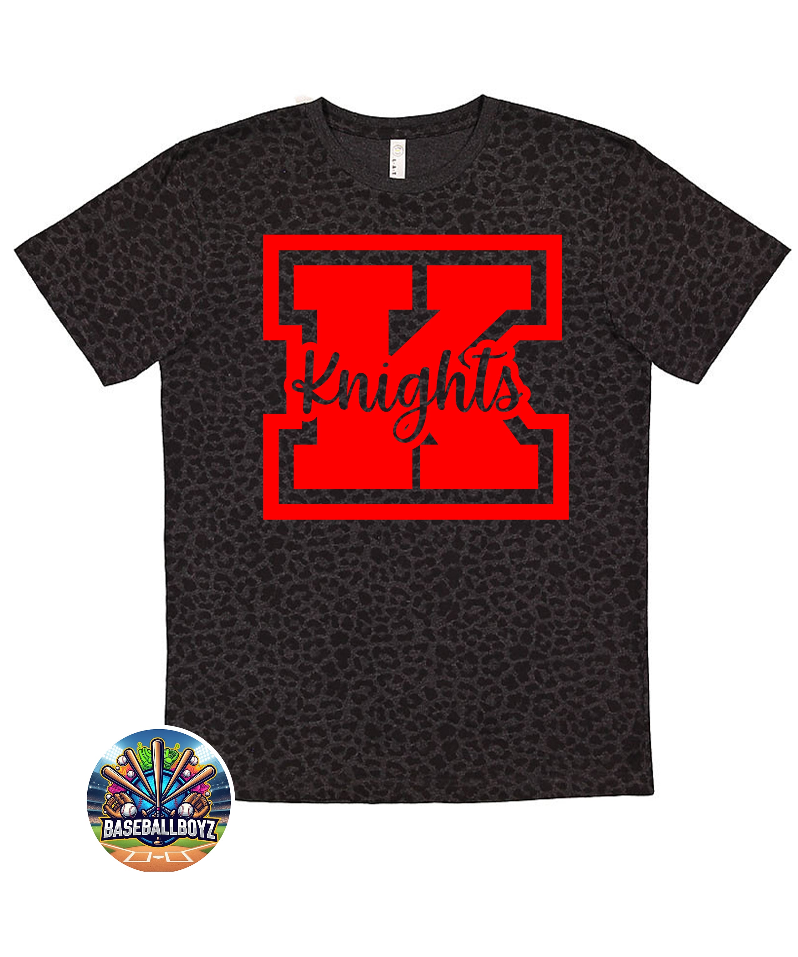 Knights Block Cursive Team Graphic T-Shirt