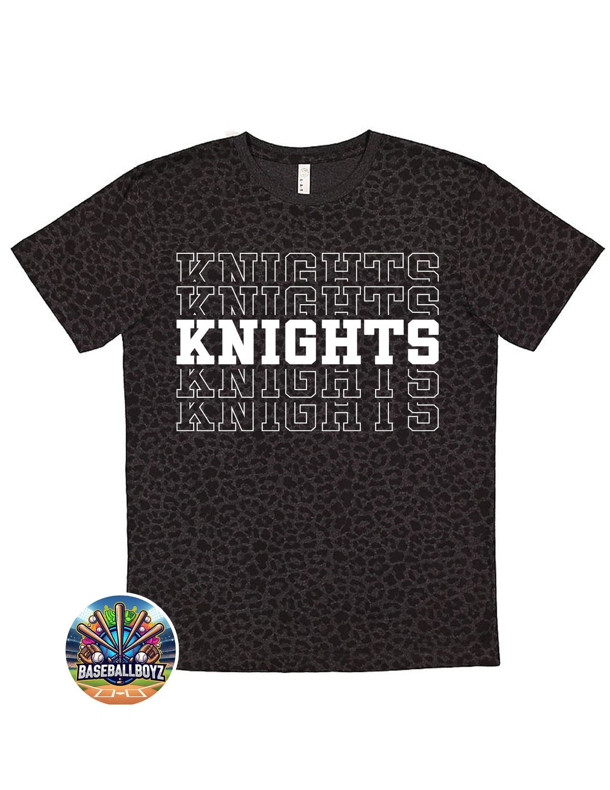 Knights Stacked Text Team Graphic T-Shirt