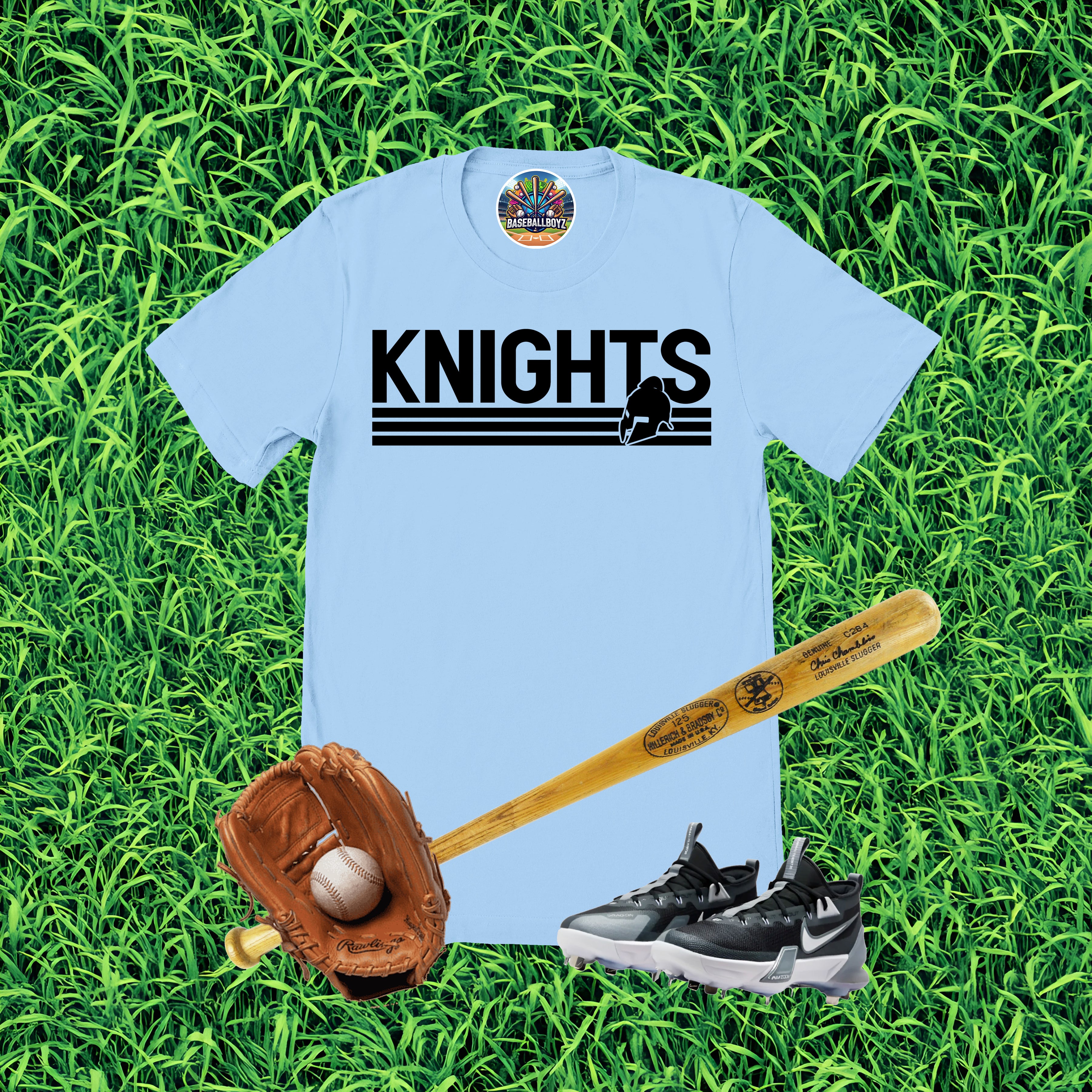 Knights Striped Team Graphic T-Shirt