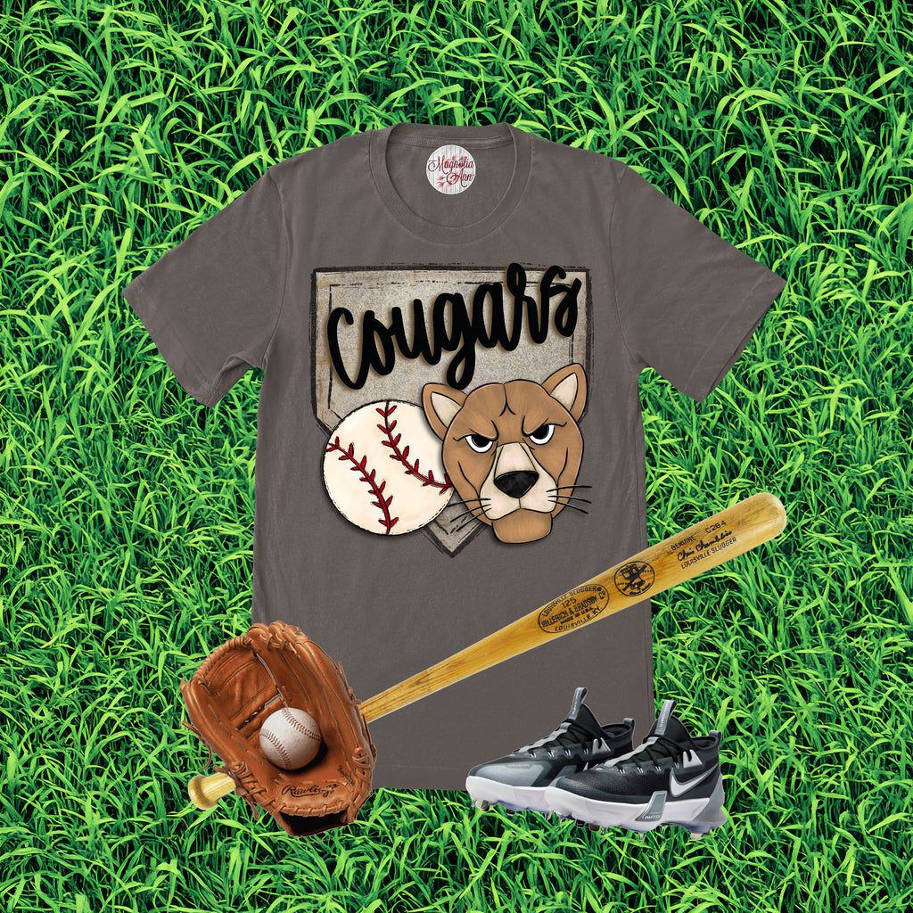 Cougars Baseball Team Graphic T-Shirt