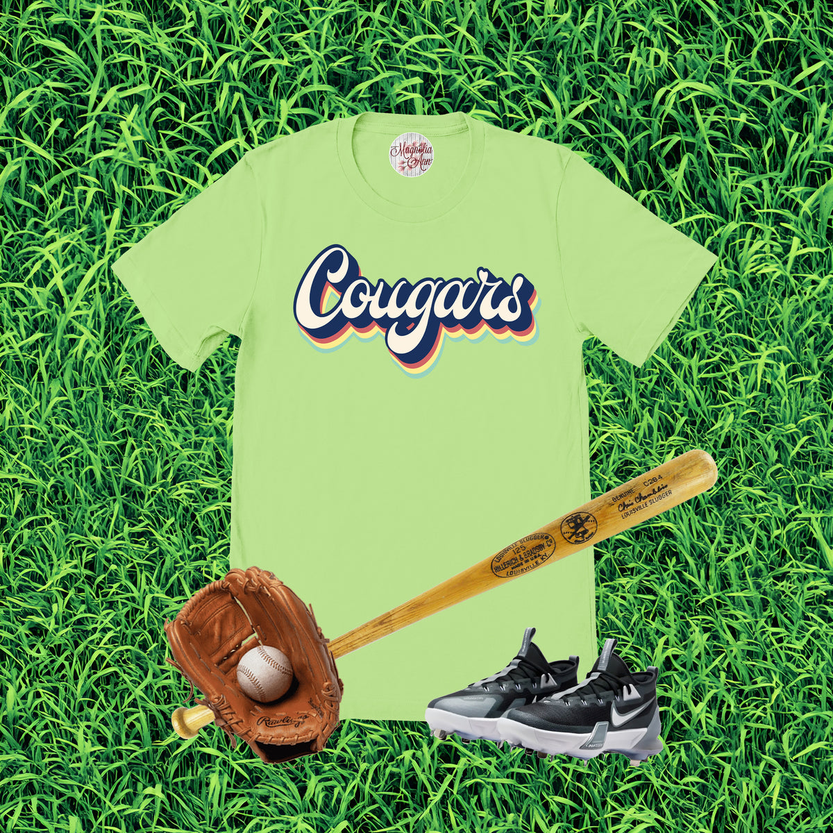 Cougars Retro Team Graphic T-Shirt
