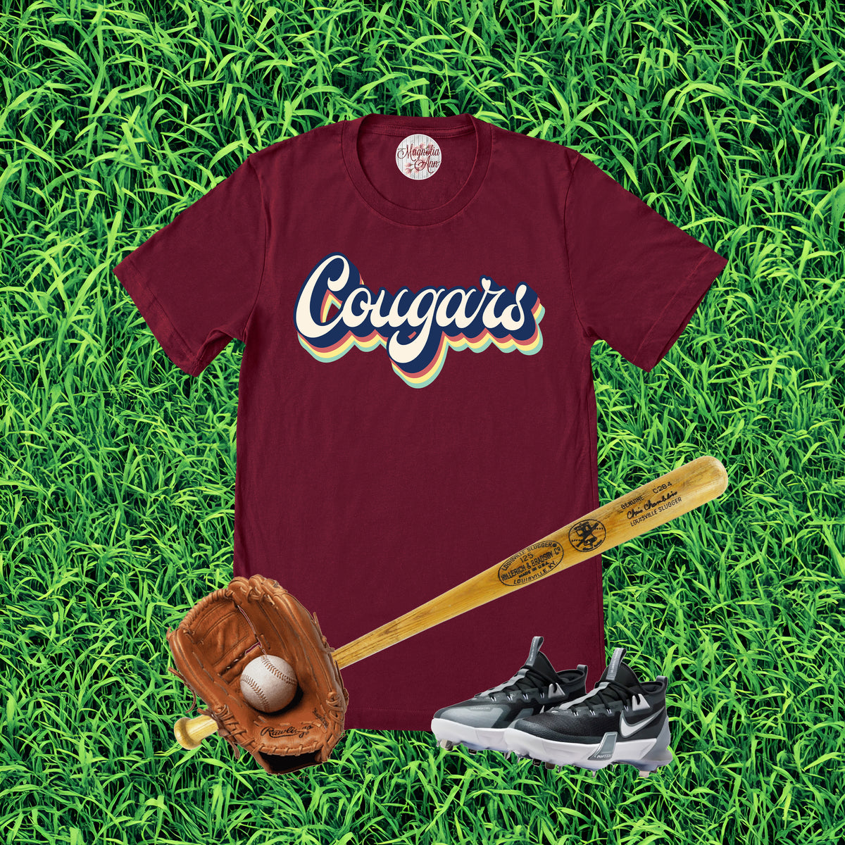 Cougars Retro Team Graphic T-Shirt