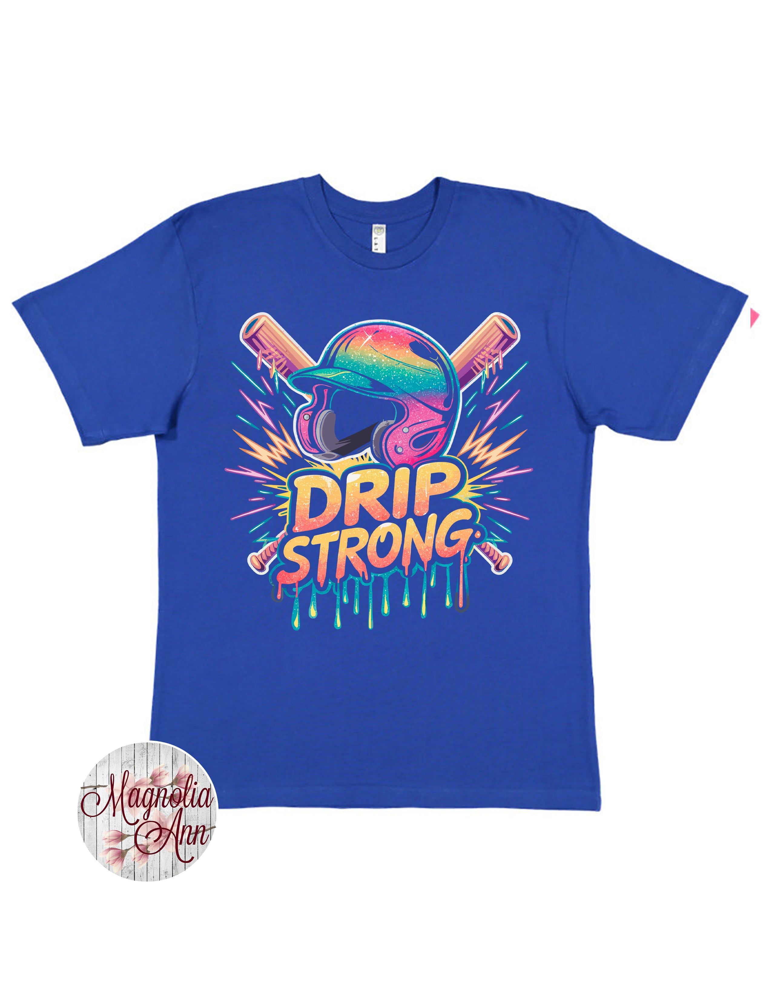 Drip Strong Baseball Graphic T-Shirt