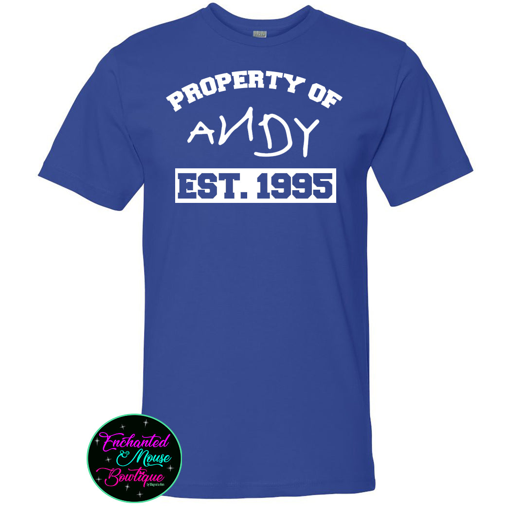 Property of Andy Toy Story T-Shirt