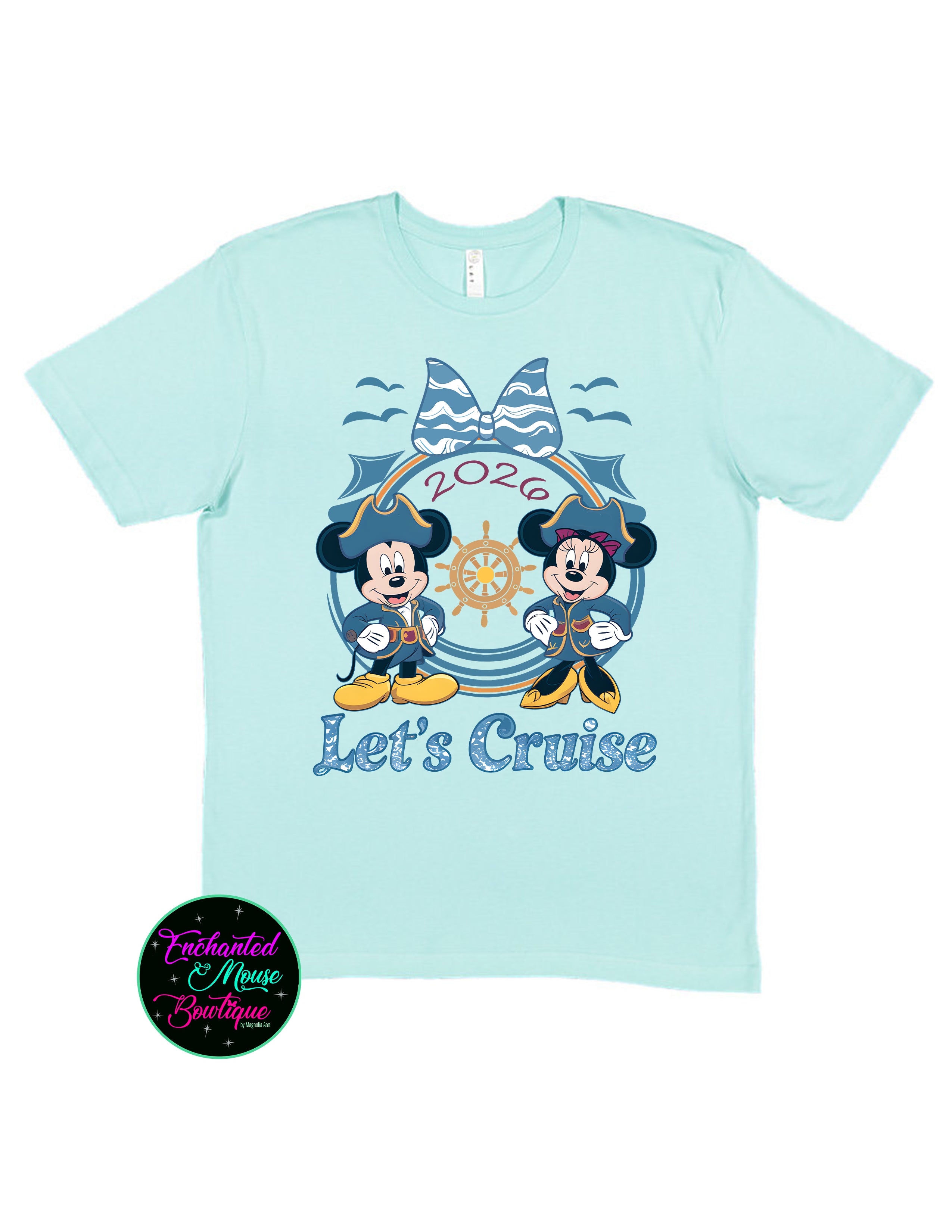 Let's Cruise Minnie & Mickey Disney Cruise Ship T-Shirt