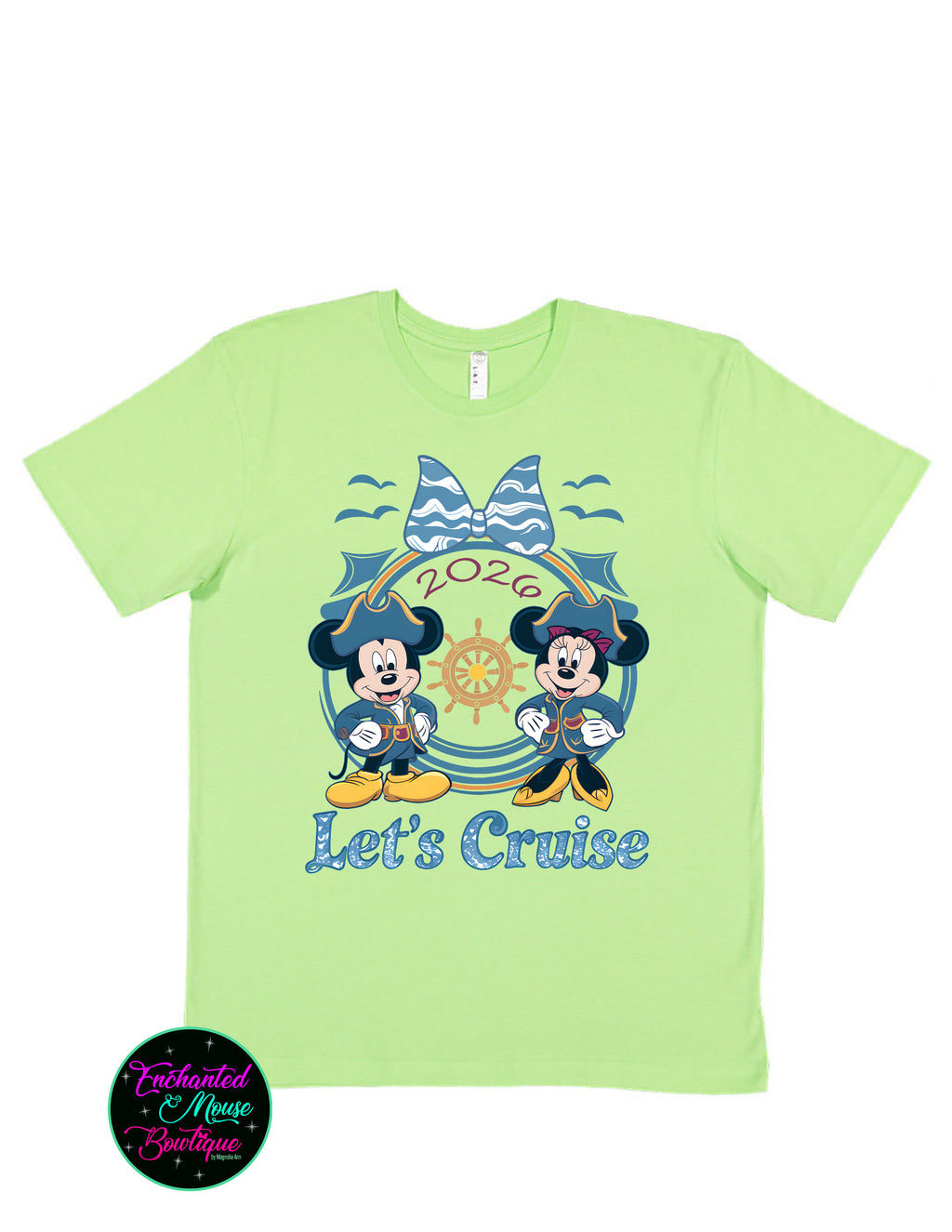 Let's Cruise Minnie & Mickey Disney Cruise Ship T-Shirt