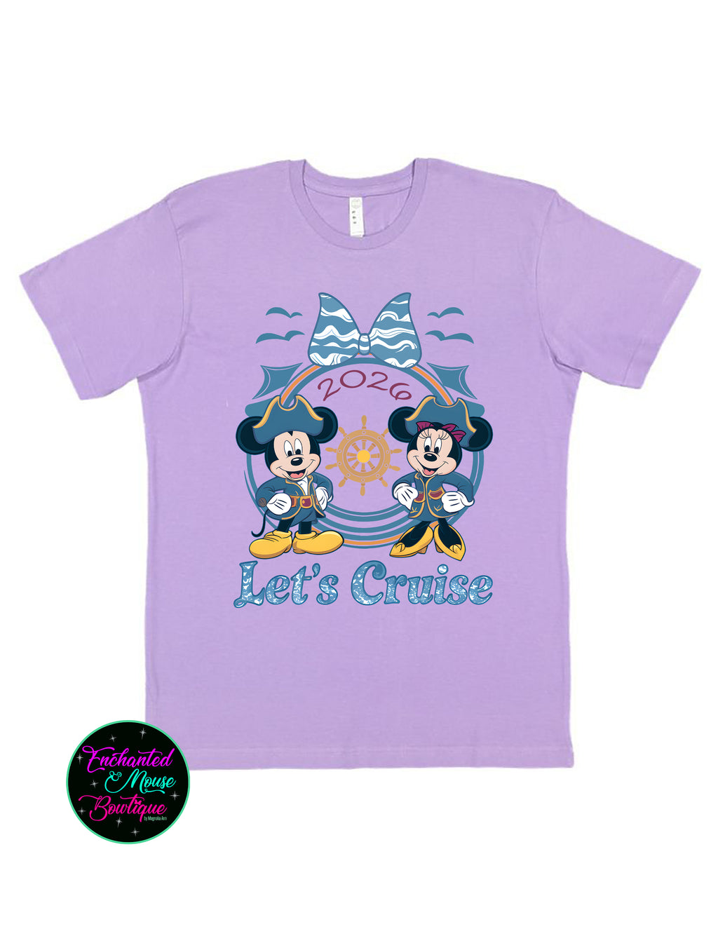 Let's Cruise Minnie & Mickey Disney Cruise Ship T-Shirt