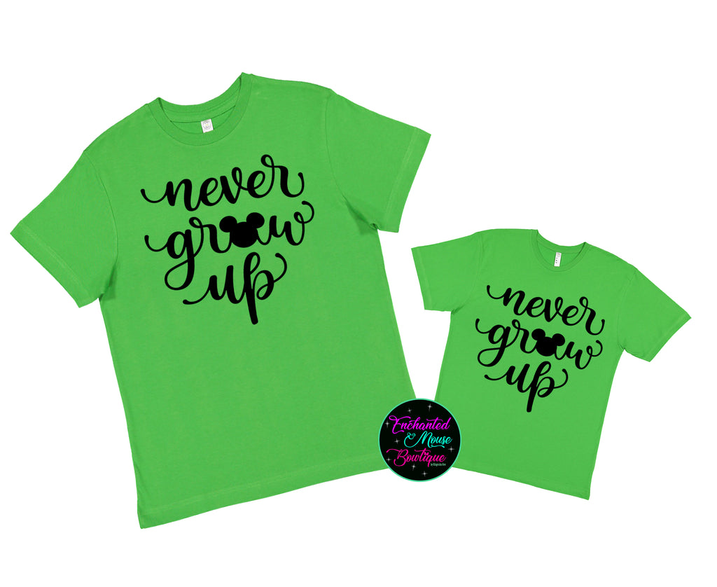 Never Grow Up Disney Shirt