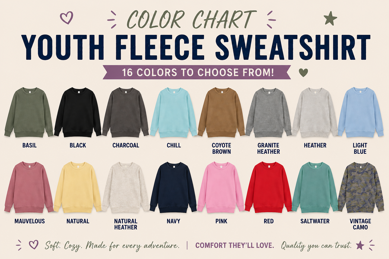 Custom Youth Fleece Sweatshirt