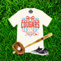 Cougars Baseball Bow Team Graphic T-Shirt
