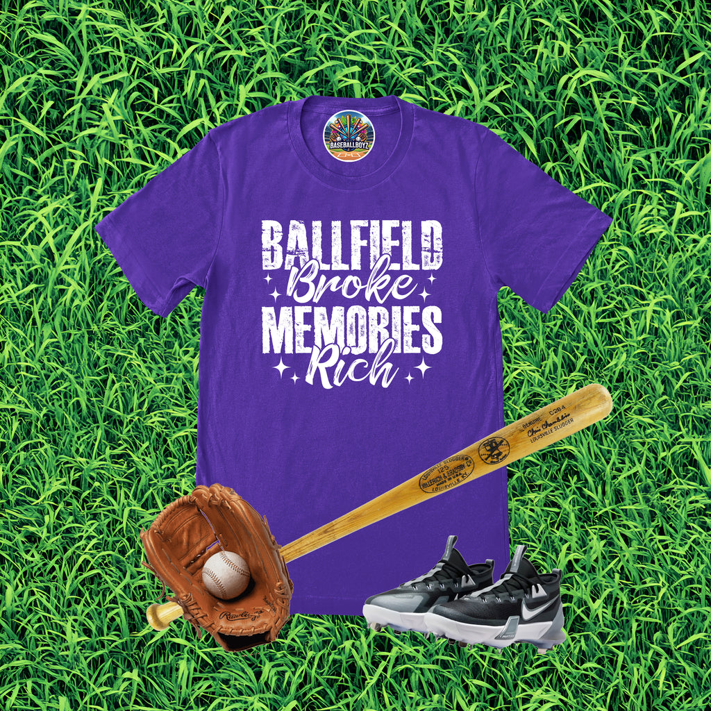 Ballfield Broke Memories Rich Graphic T-Shirt